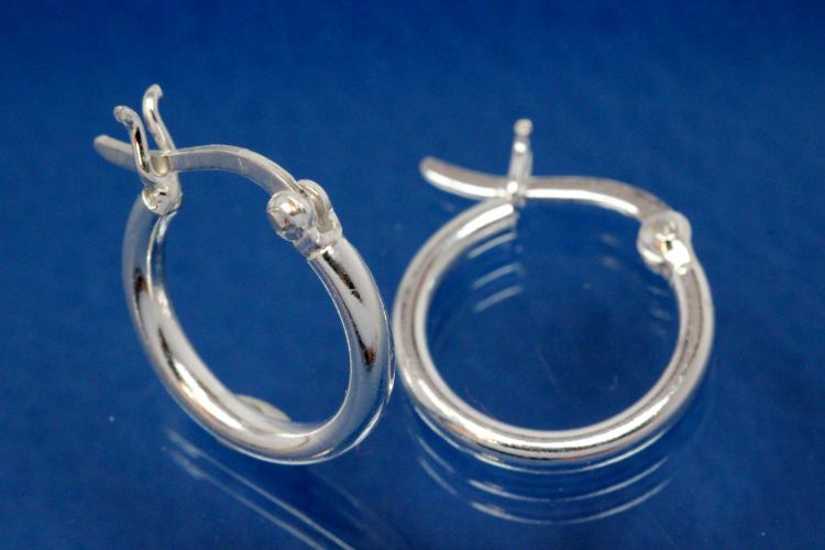 Hoops 925/- Silver approx size AØ20mm, IØ14mm, Tube round RD AØ3mm.