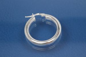 Hoops 925/- Silver rodium plated approx size AØ20mm, IØ12mm, Tube round RD AØ4mm.