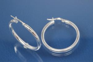 Hoops 925/- Silver rodium plated approx size AØ40mm, IØ36mm, Tube round RD AØ2mm.