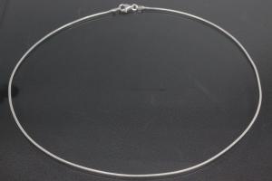 Schlangenkette 925/- Silber mit Karabiner, ca Maße Ø 1,00mm